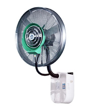 Wall mounted misting fan with rainproof and remote control type600