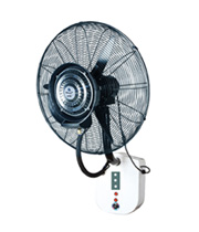 Wall mounted misting fan with water protection and remote control type650