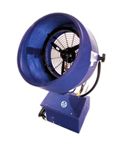Pedestal portable misting fan