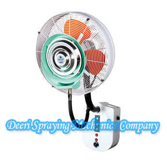 Wall mounted misting fan with rain protection and remote type500